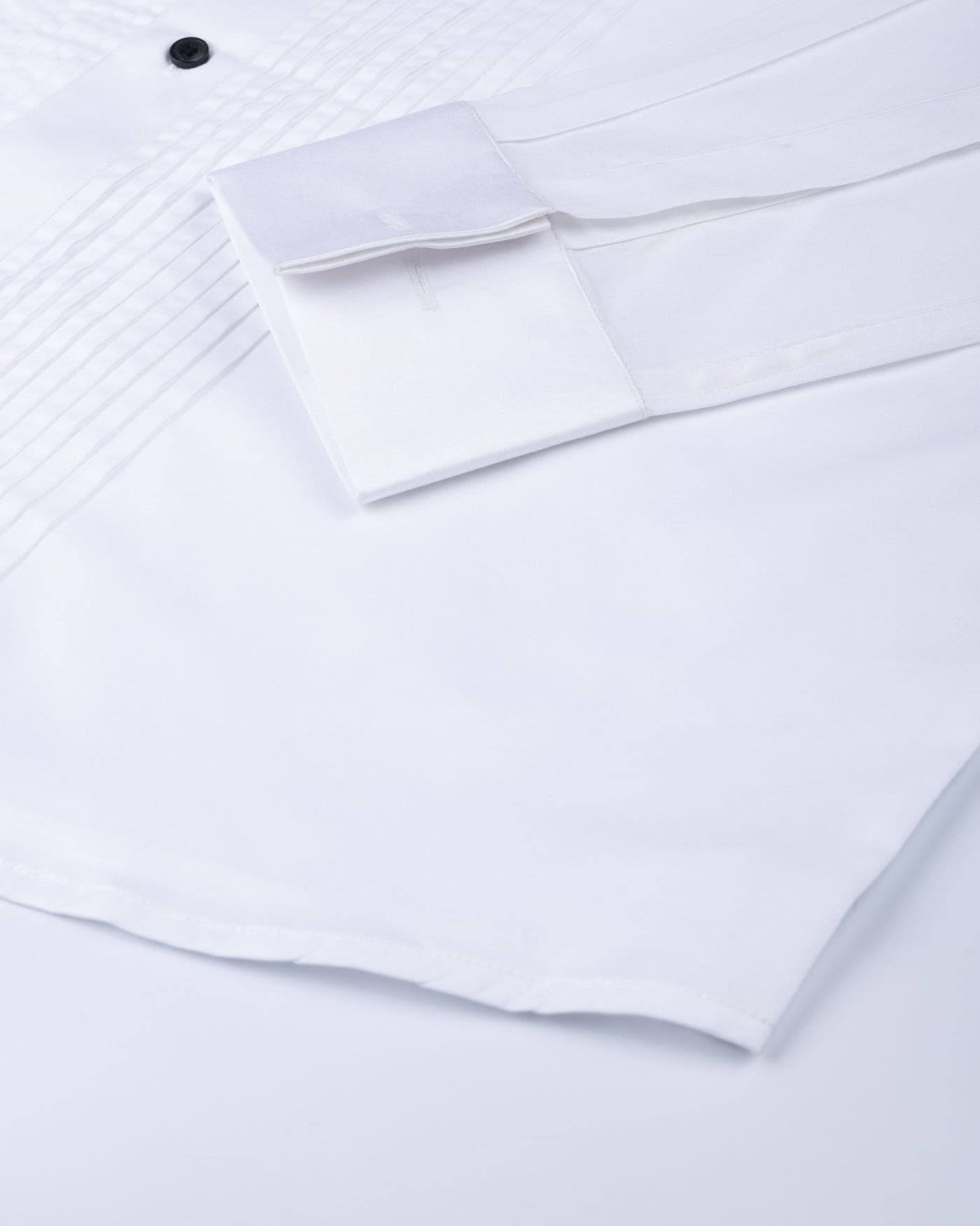 White Tuxedo Premium Cotton Shirt
