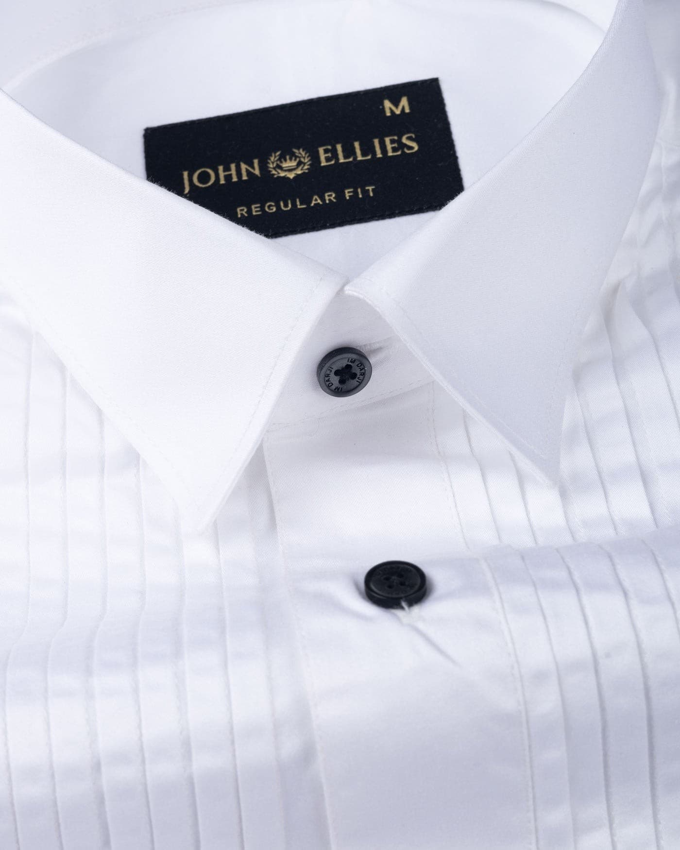 White Tuxedo Premium Cotton Shirt