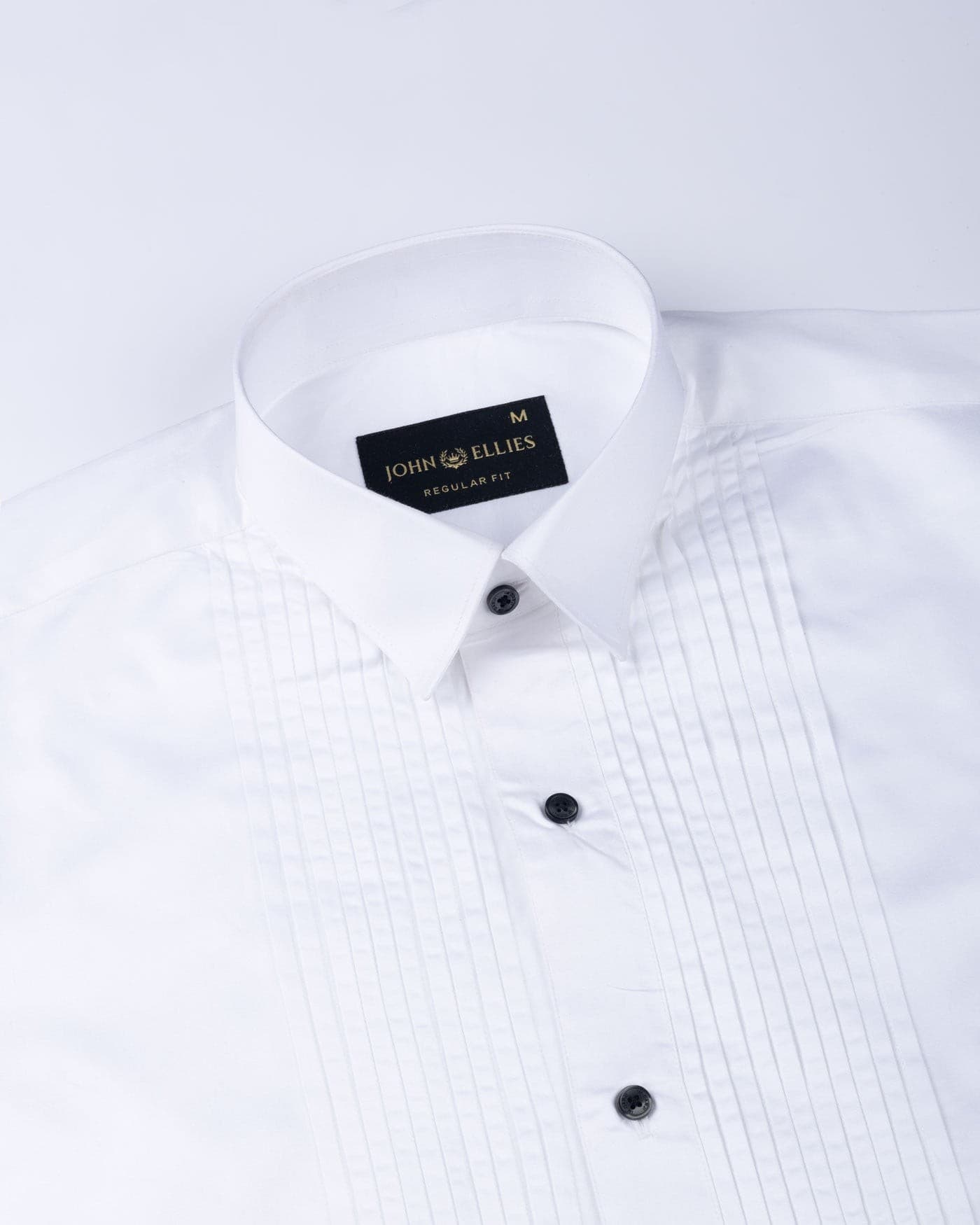 White Tuxedo Premium Cotton Shirt