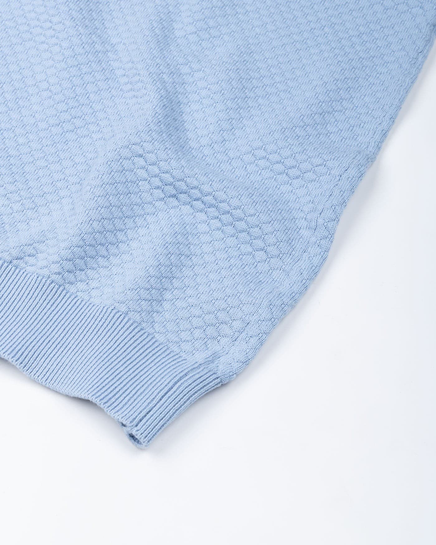 Emereld Sky Blue Cotton Polo T-Shirt