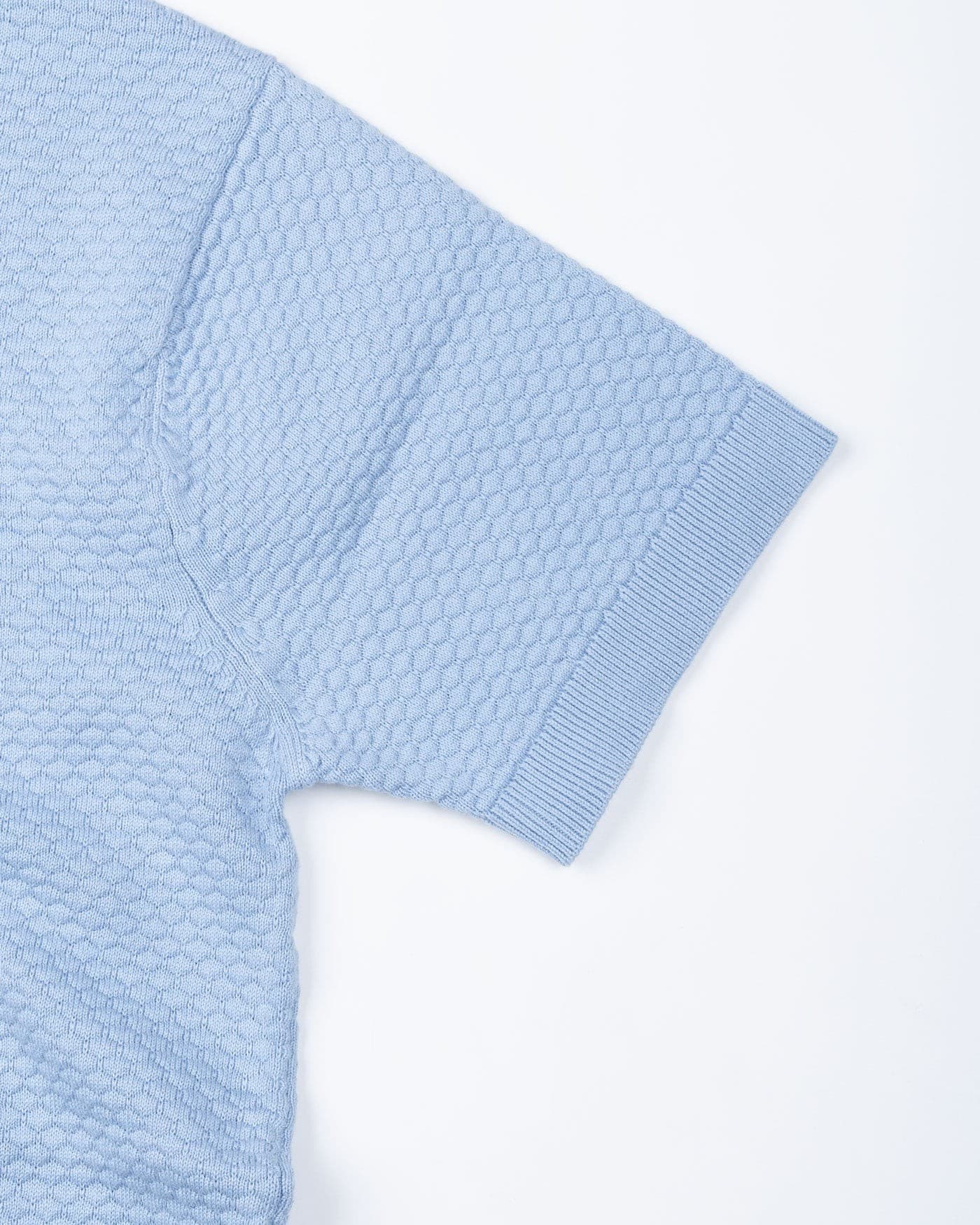 Emereld Sky Blue Cotton Polo T-Shirt