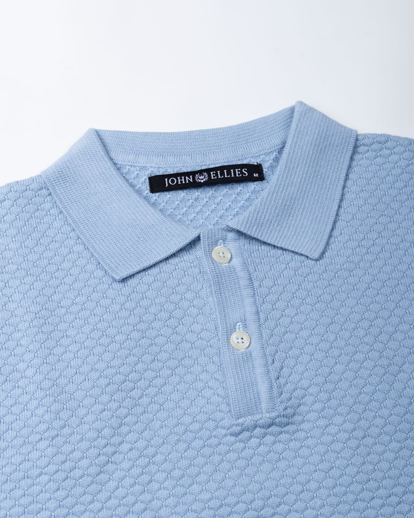 Emereld Sky Blue Cotton Polo T-Shirt