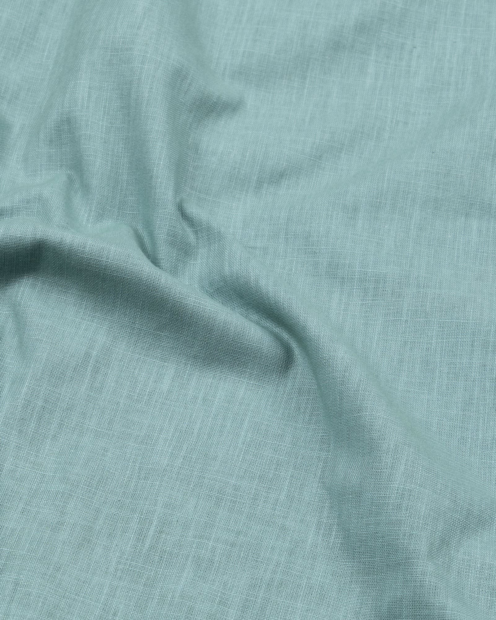 Airloom Teal Plain Linen Button Down Shirt