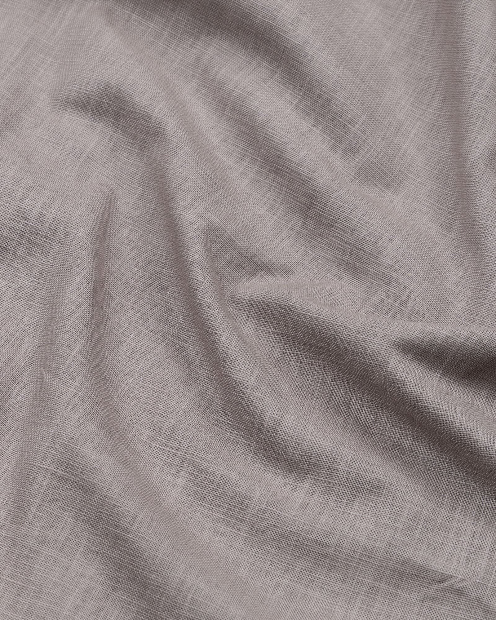 Airloom Brown Plain Linen Button Down Shirt
