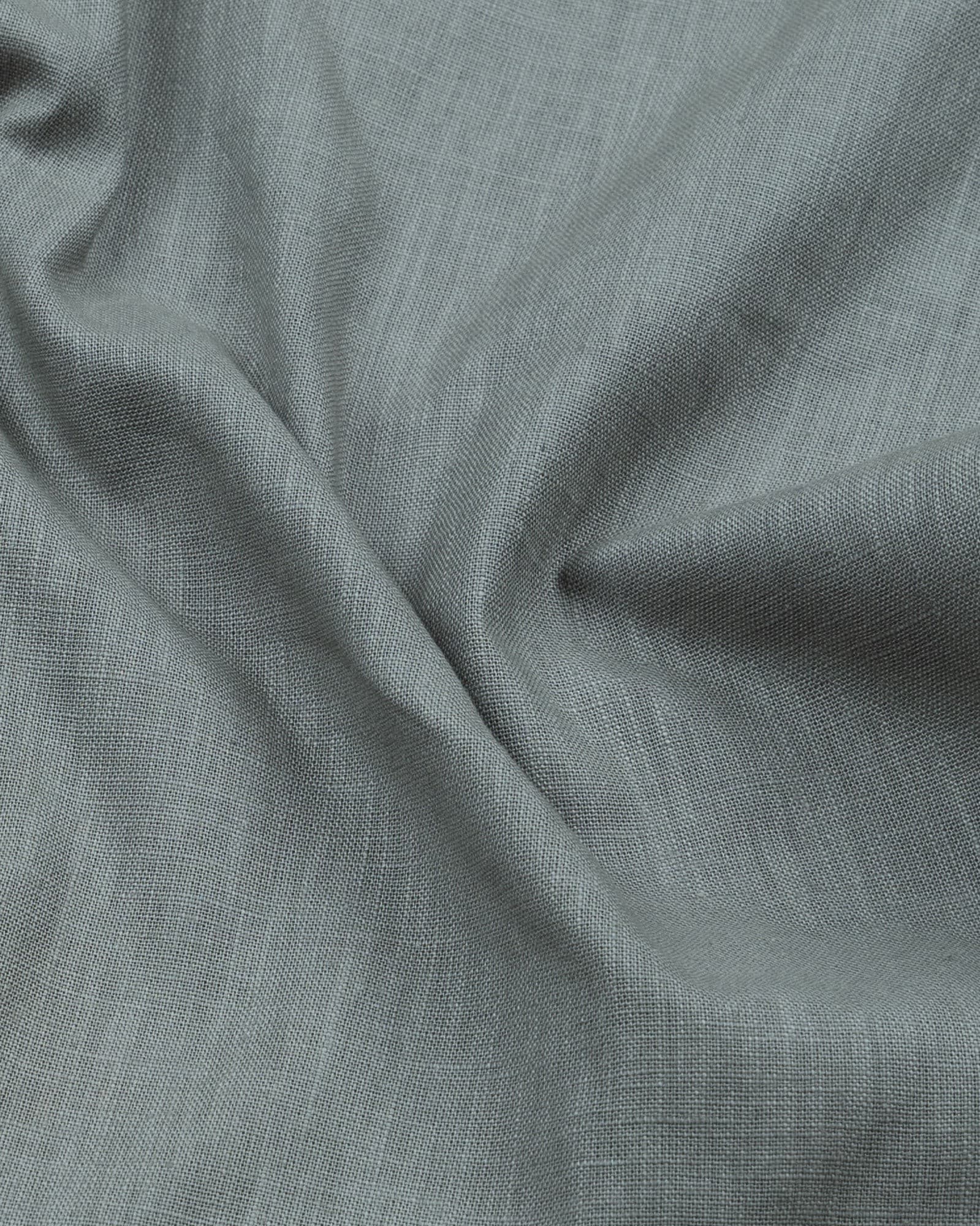 Airloom Smoke Plain Linen Button Down Shirt