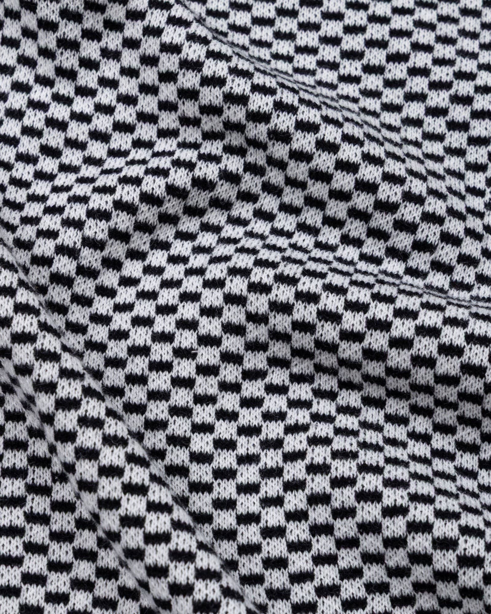 Welbern Black And White Cotton Polo T-Shirt