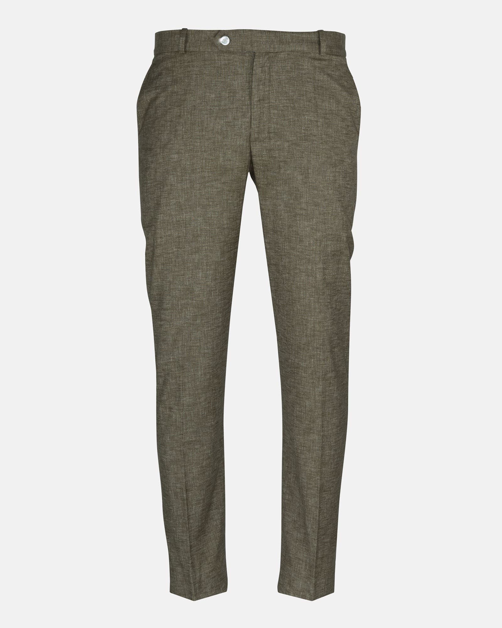 Motryx Khaki Linen Plain Formal Pant
