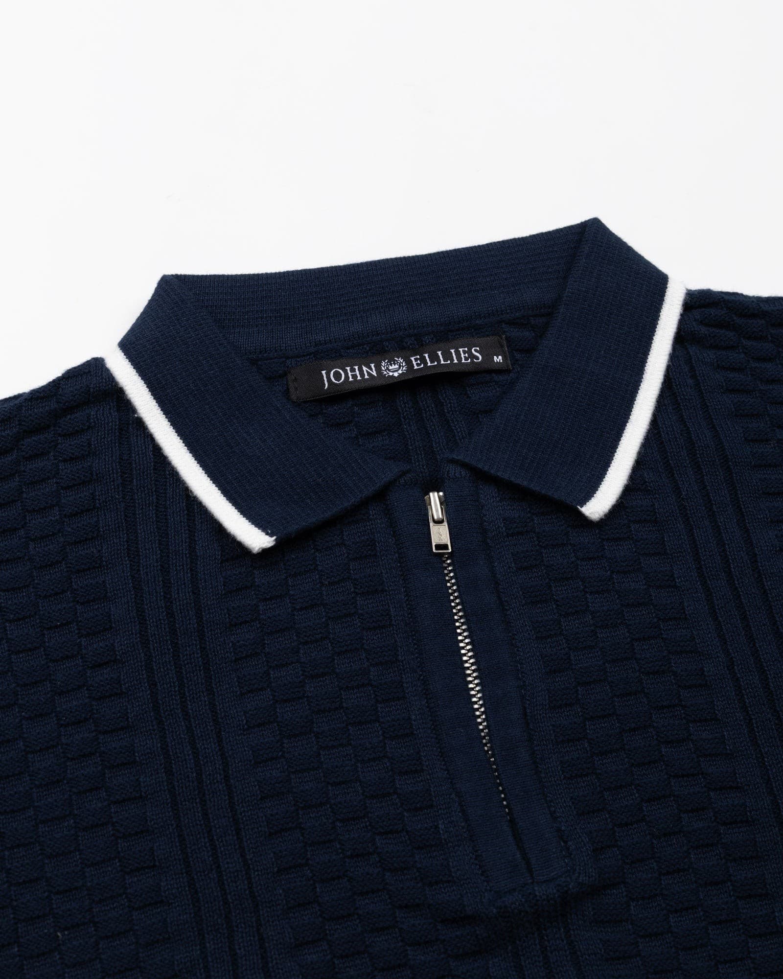 Austen Navy Blue Cotton Polo T-Shirt