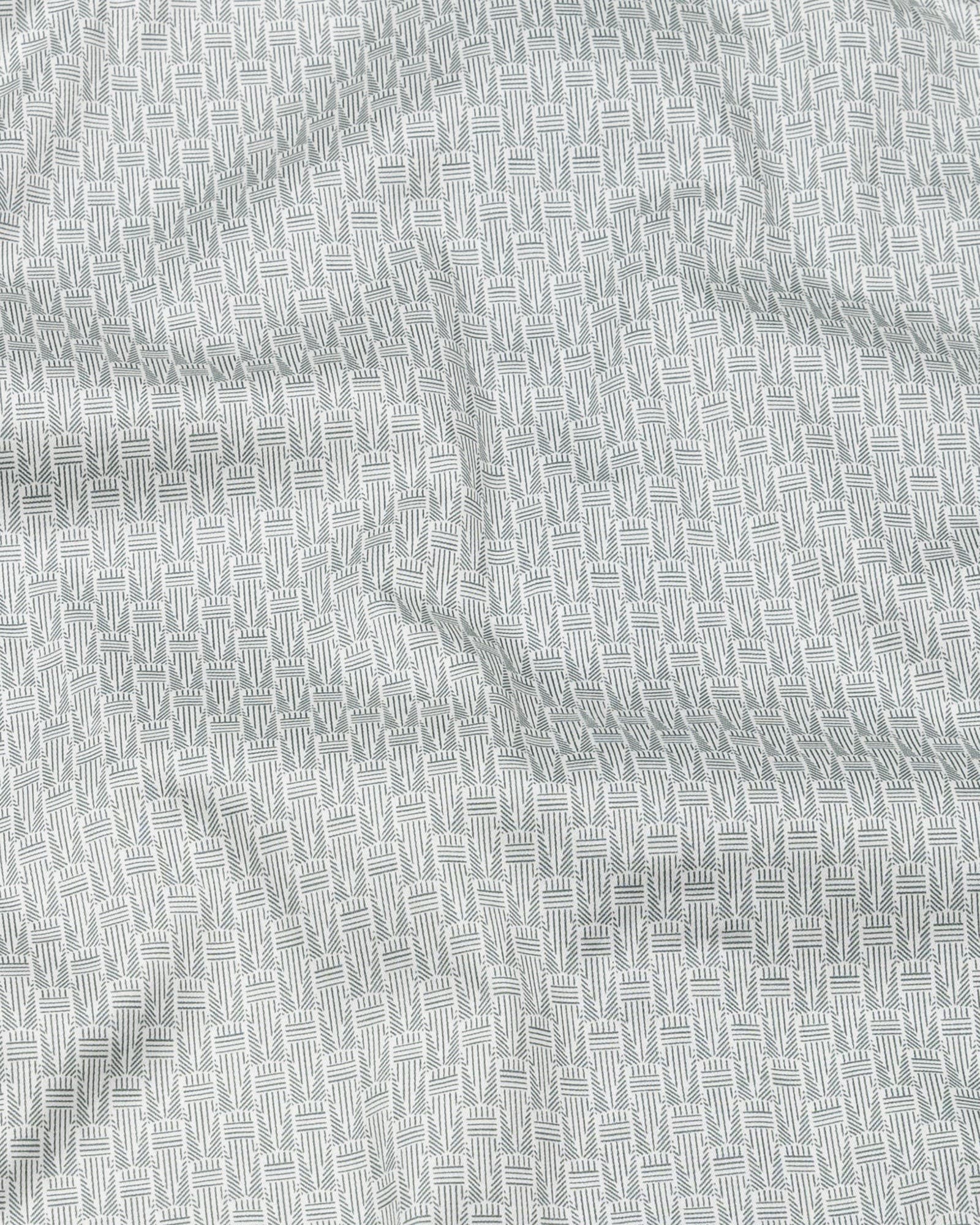 Alvin Cream Cotton Printed Shirt
