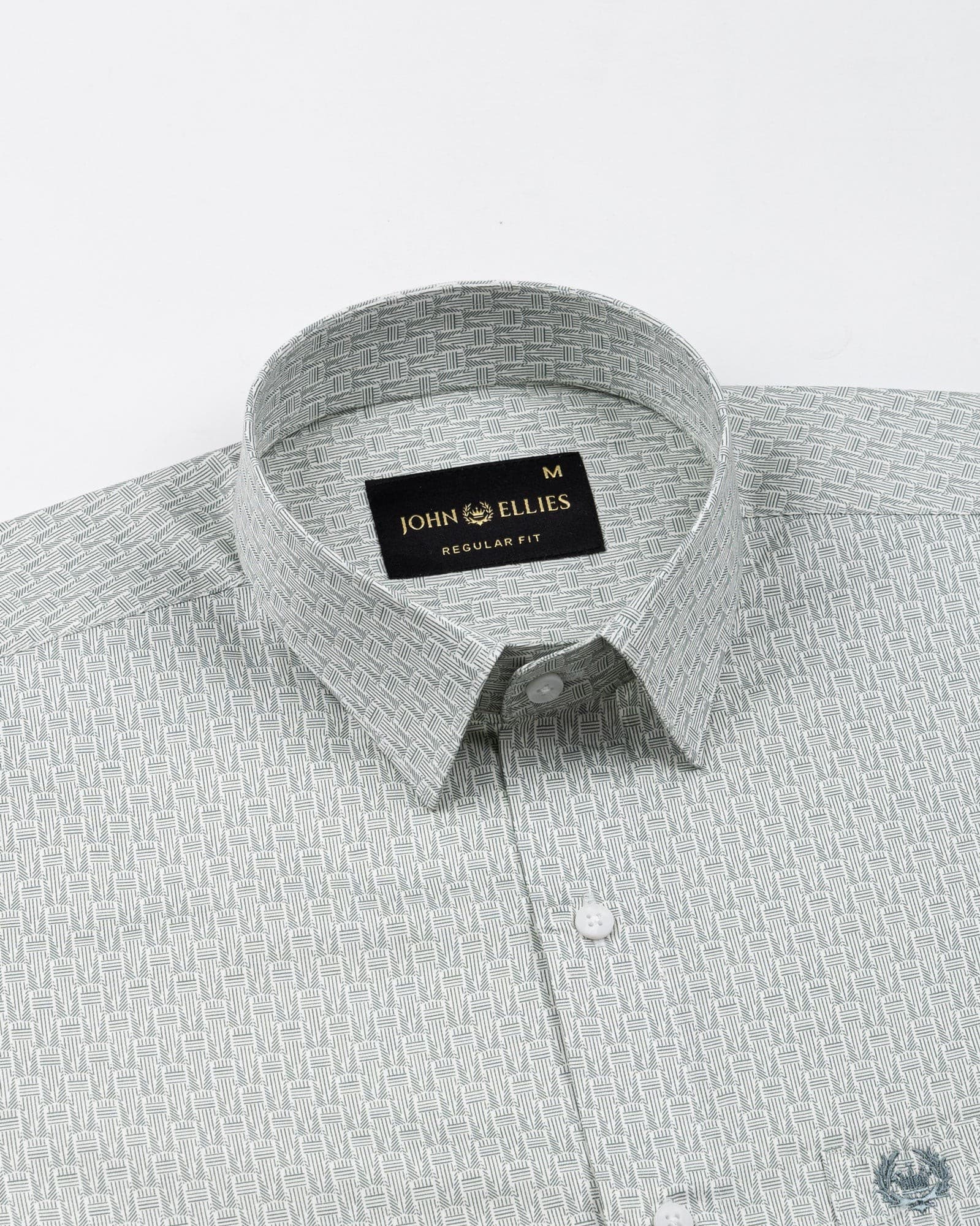 Alvin Cream Cotton Printed Shirt