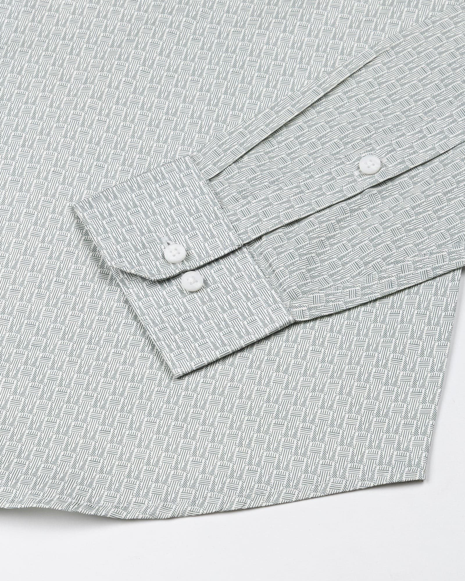 Alvin Cream Cotton Printed Shirt