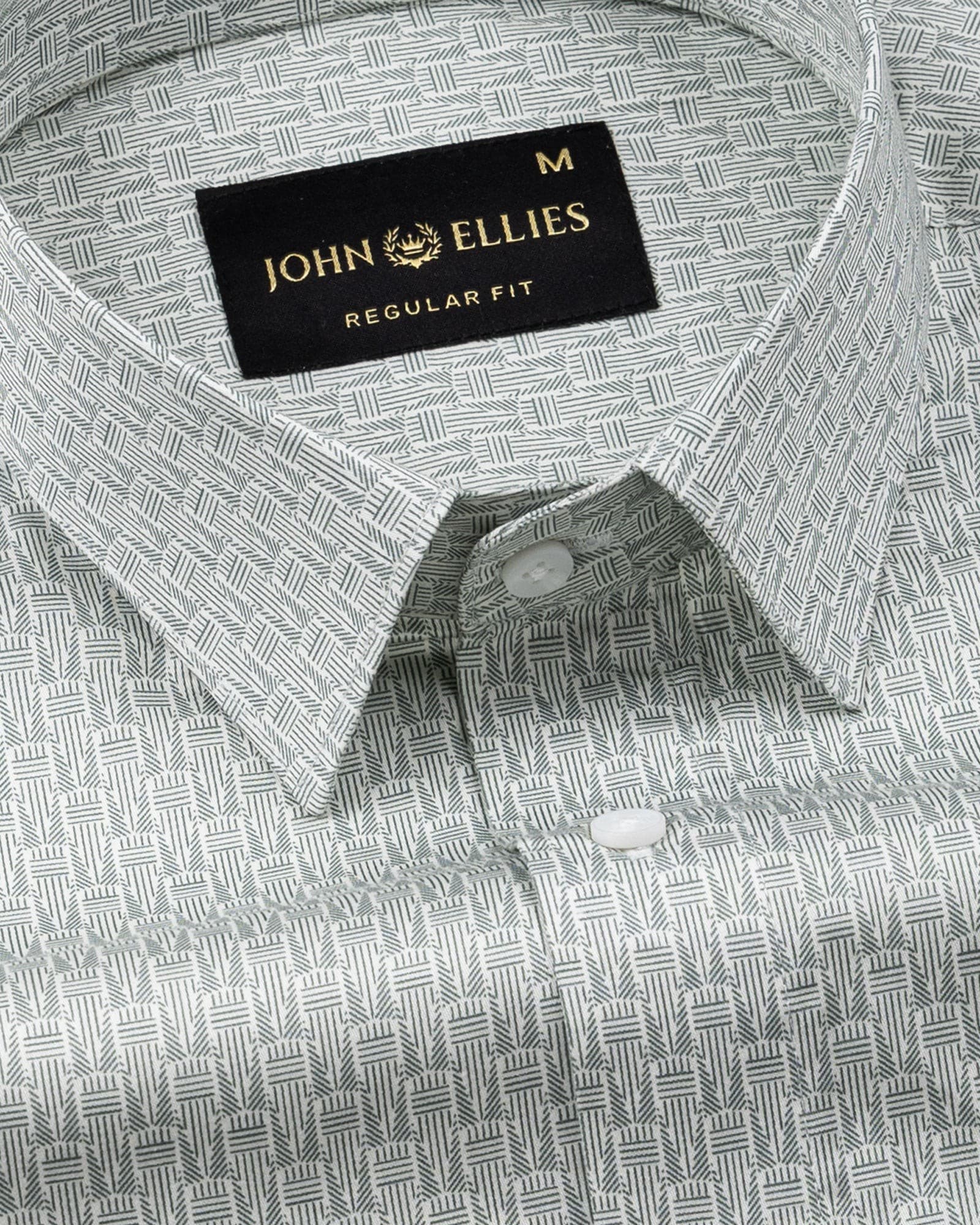 Alvin Cream Cotton Printed Shirt