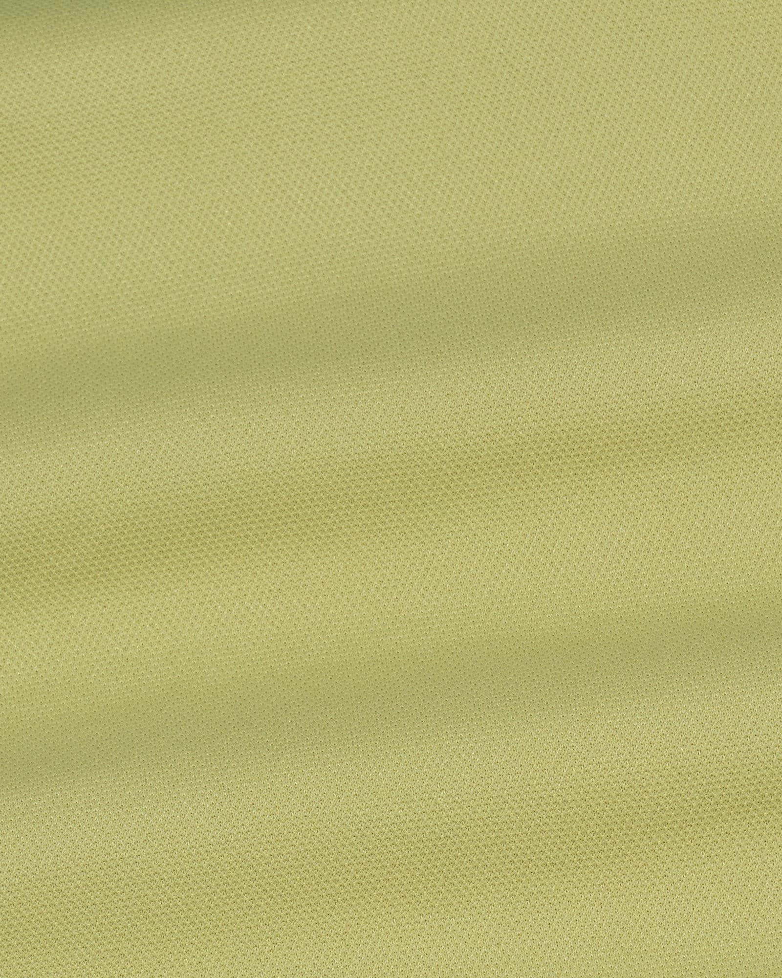 Sakura Yellow Cotton Polo T-Shirt