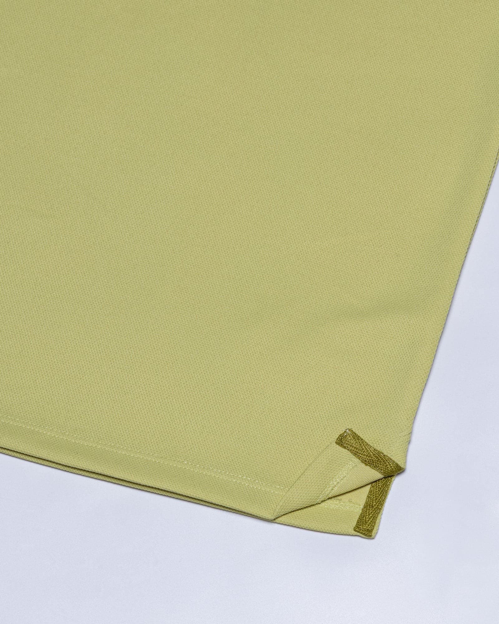 Sakura Yellow Cotton Polo T-Shirt
