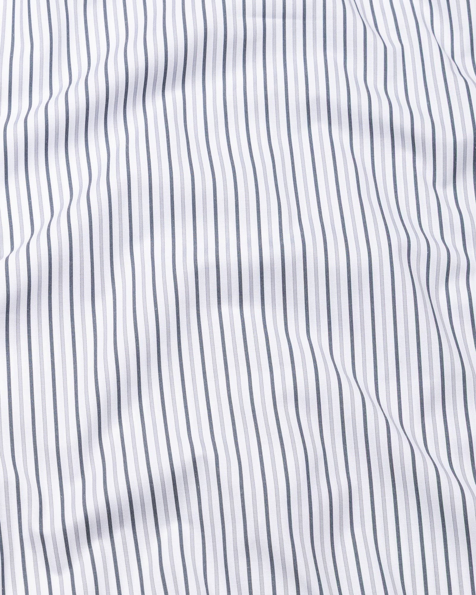 Kalom Grey Stripes Button Down Cotton Shirt