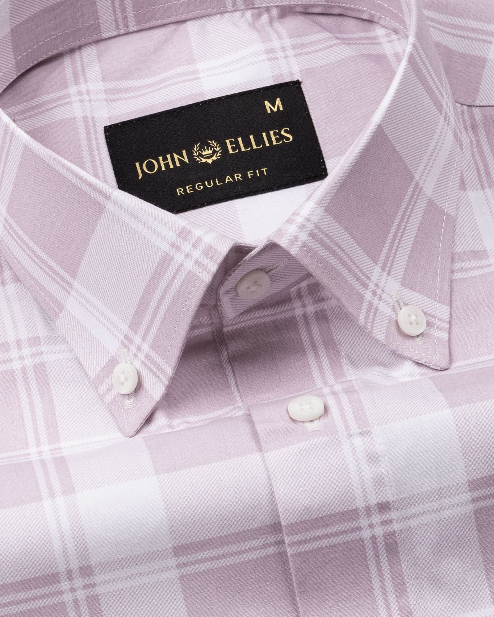 Gogh Pink Check Button Down Cotton Shirt