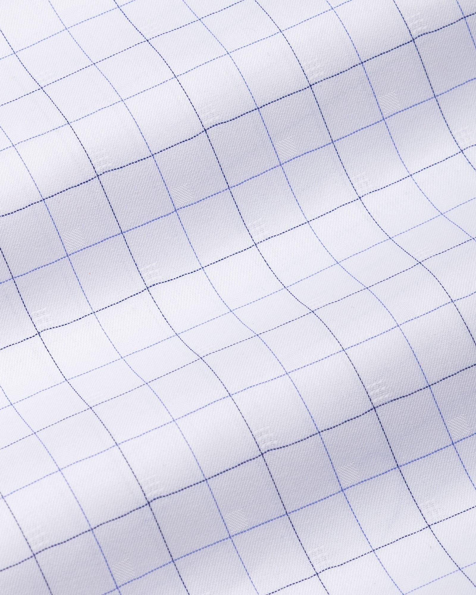 Regals White Check Cutaway Cotton Shirt