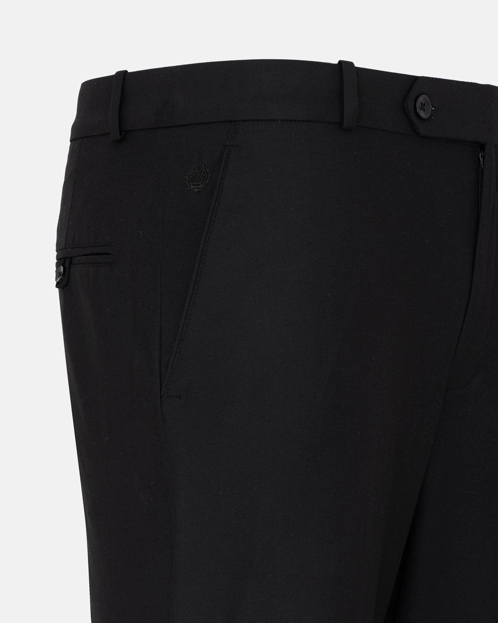 Brant Black Formal Cotton Pant