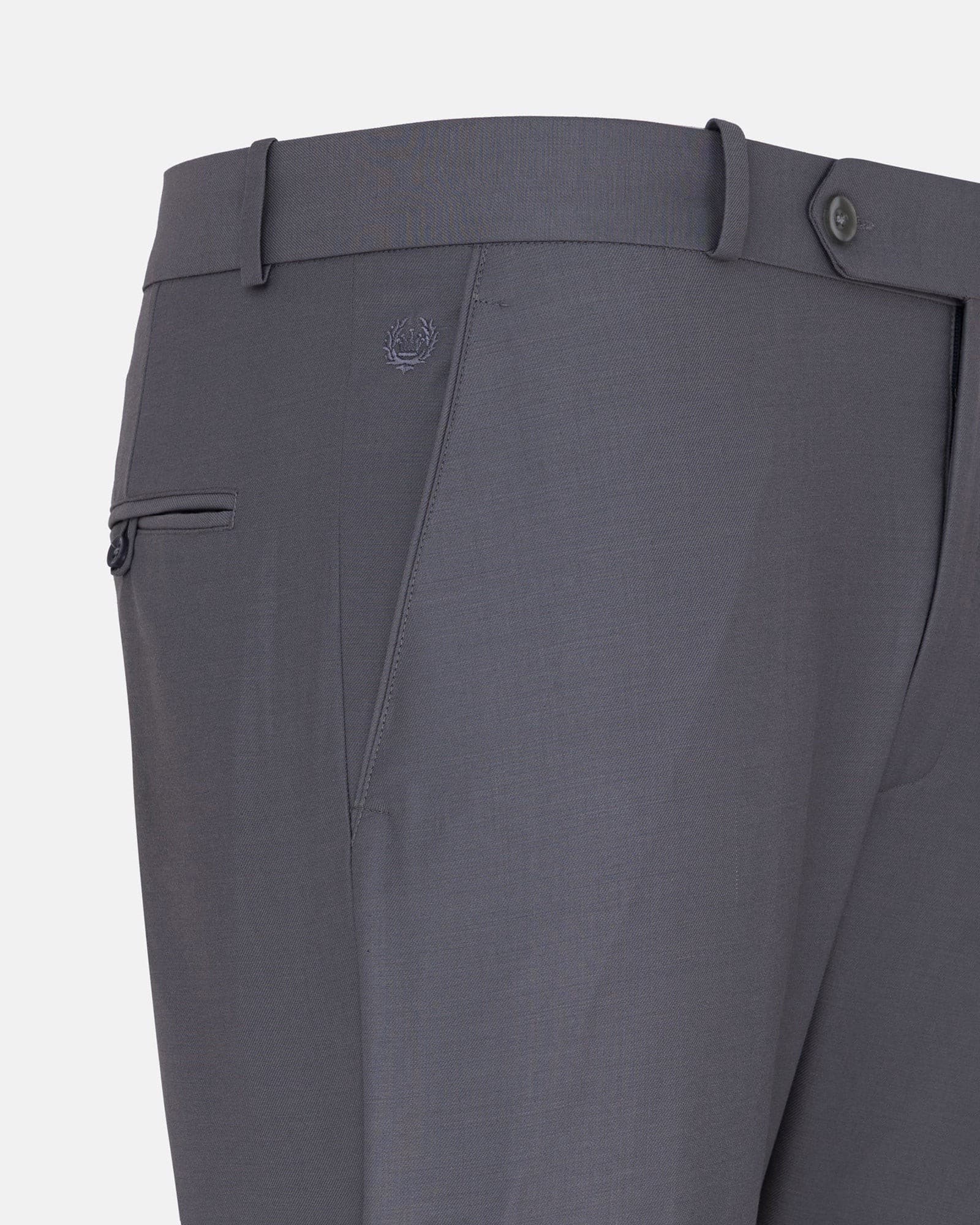 Brant Grey Formal Cotton Pant