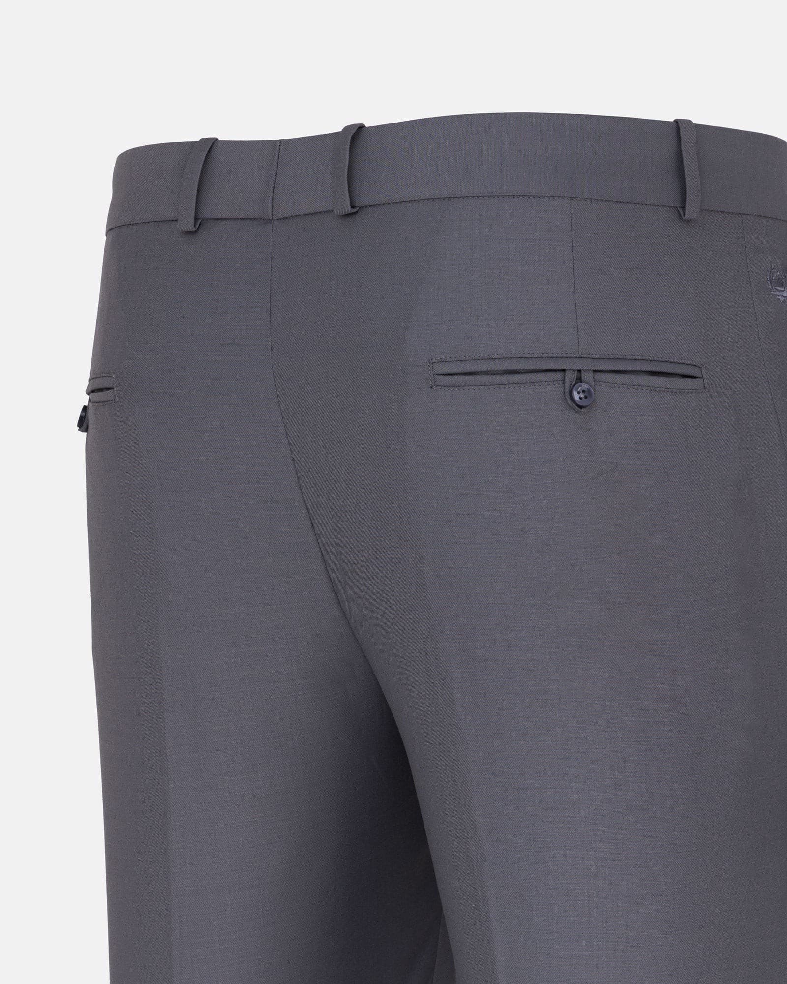 Brant Grey Formal Cotton Pant