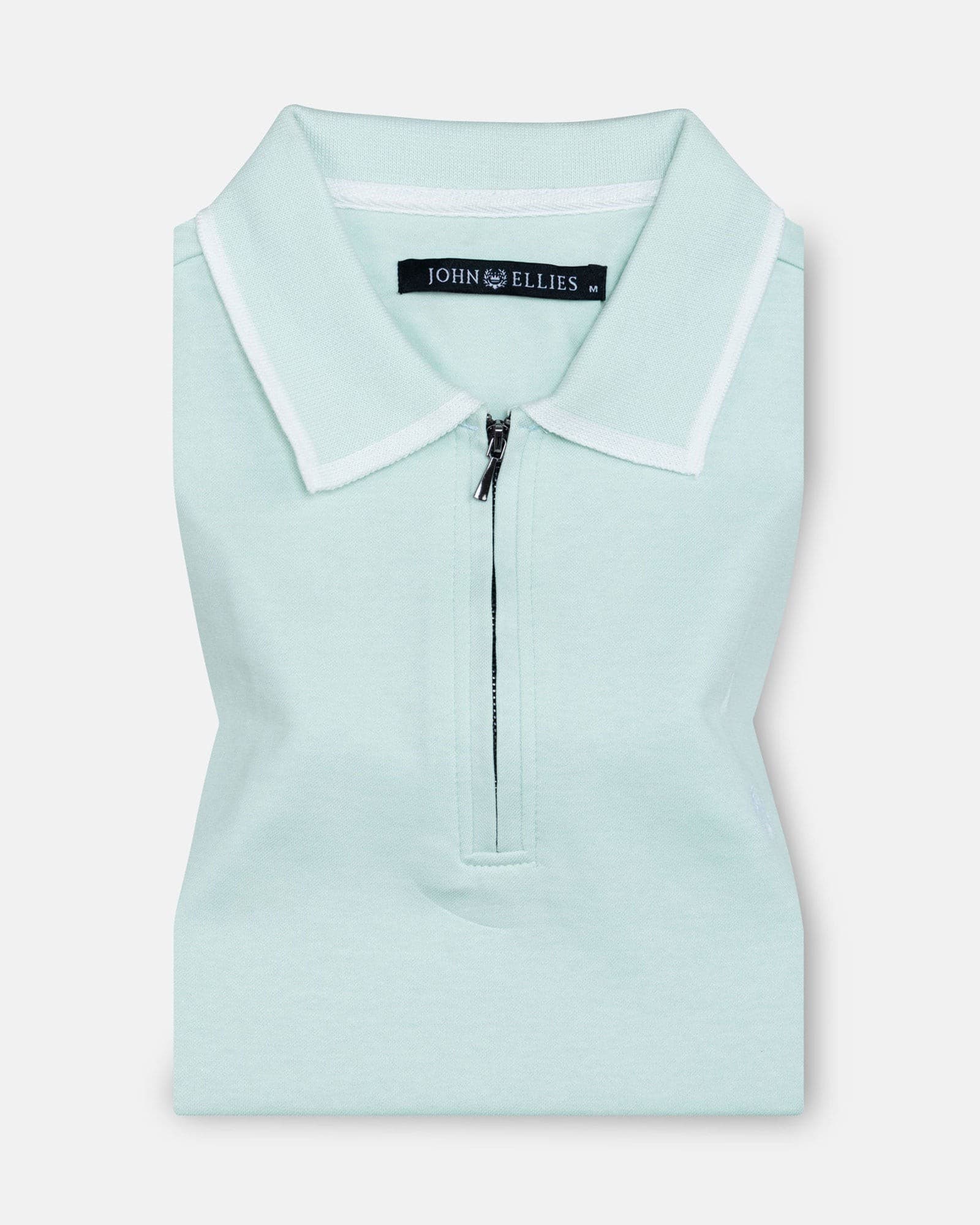 Kord Seafoam Green Cotton Polo T-Shirt