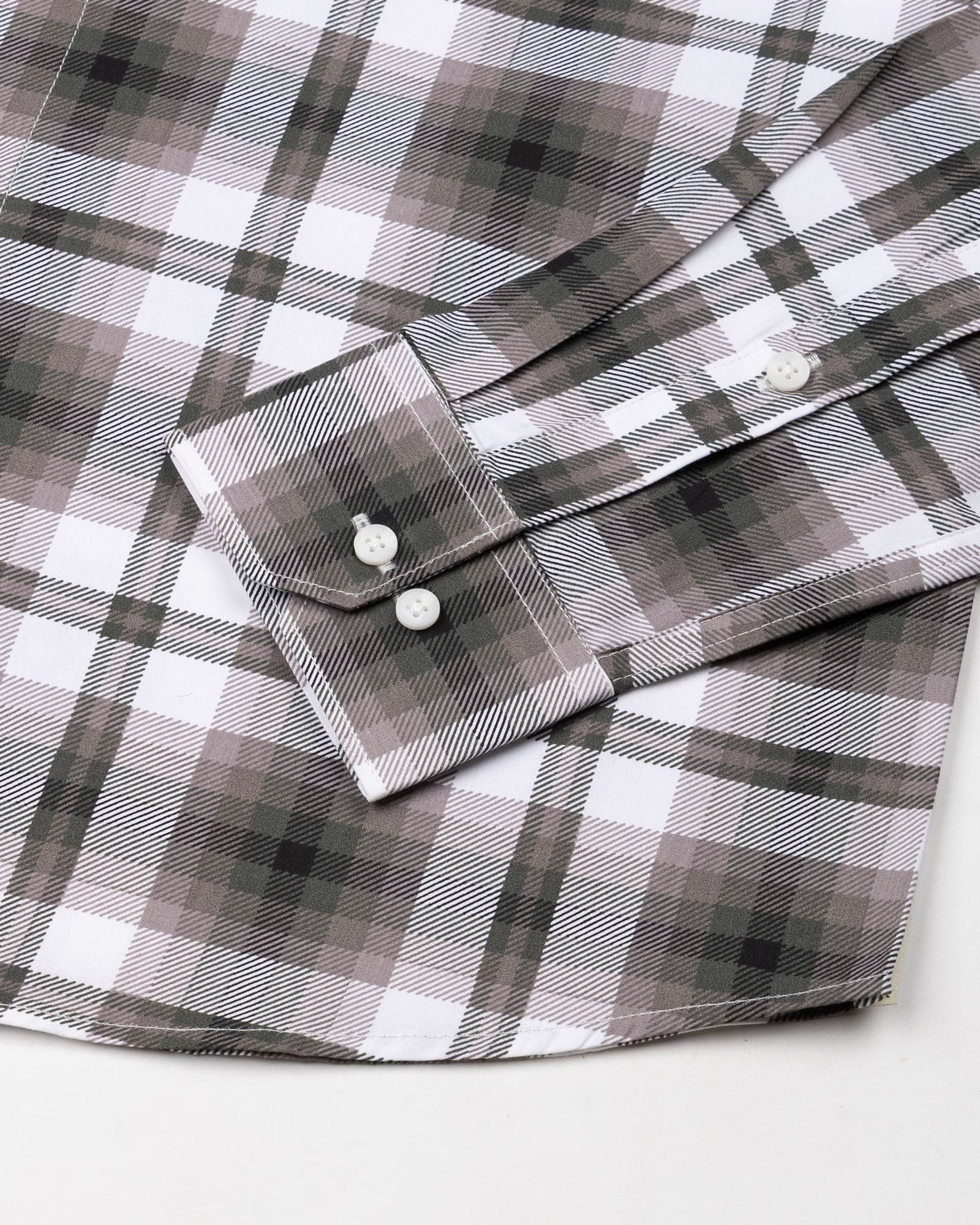 Gogh Brown Check Button Down Cotton Shirt