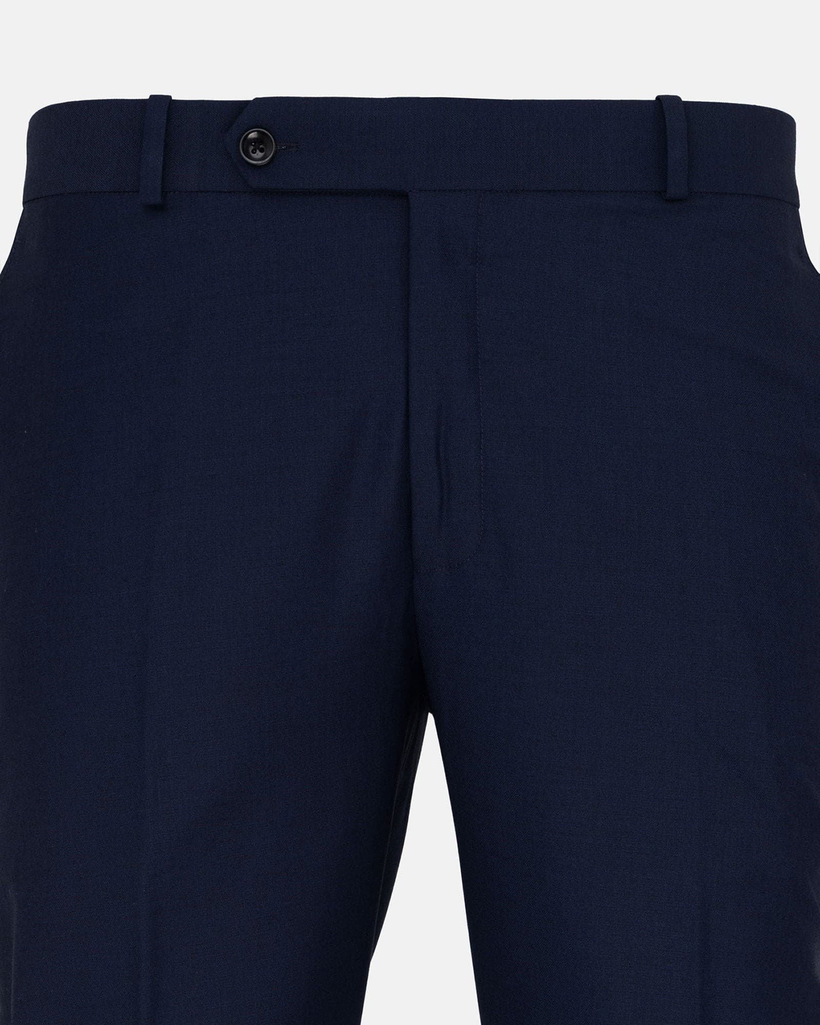 Reson Navy Blue Formal Cotton Pant