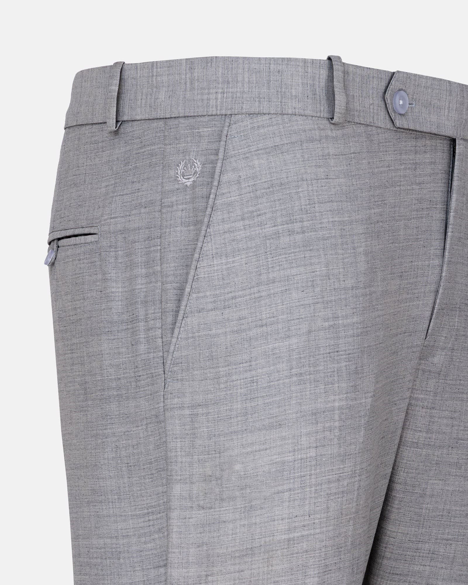 Brant Silver Formal Cotton Pant