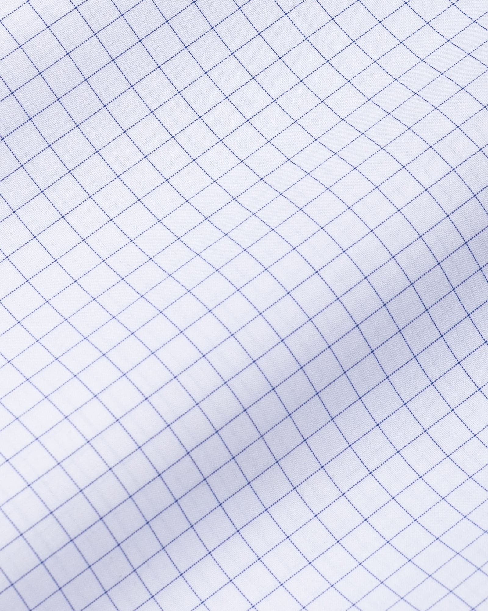 Regals Navy Blue Check Cutaway Cotton Shirt