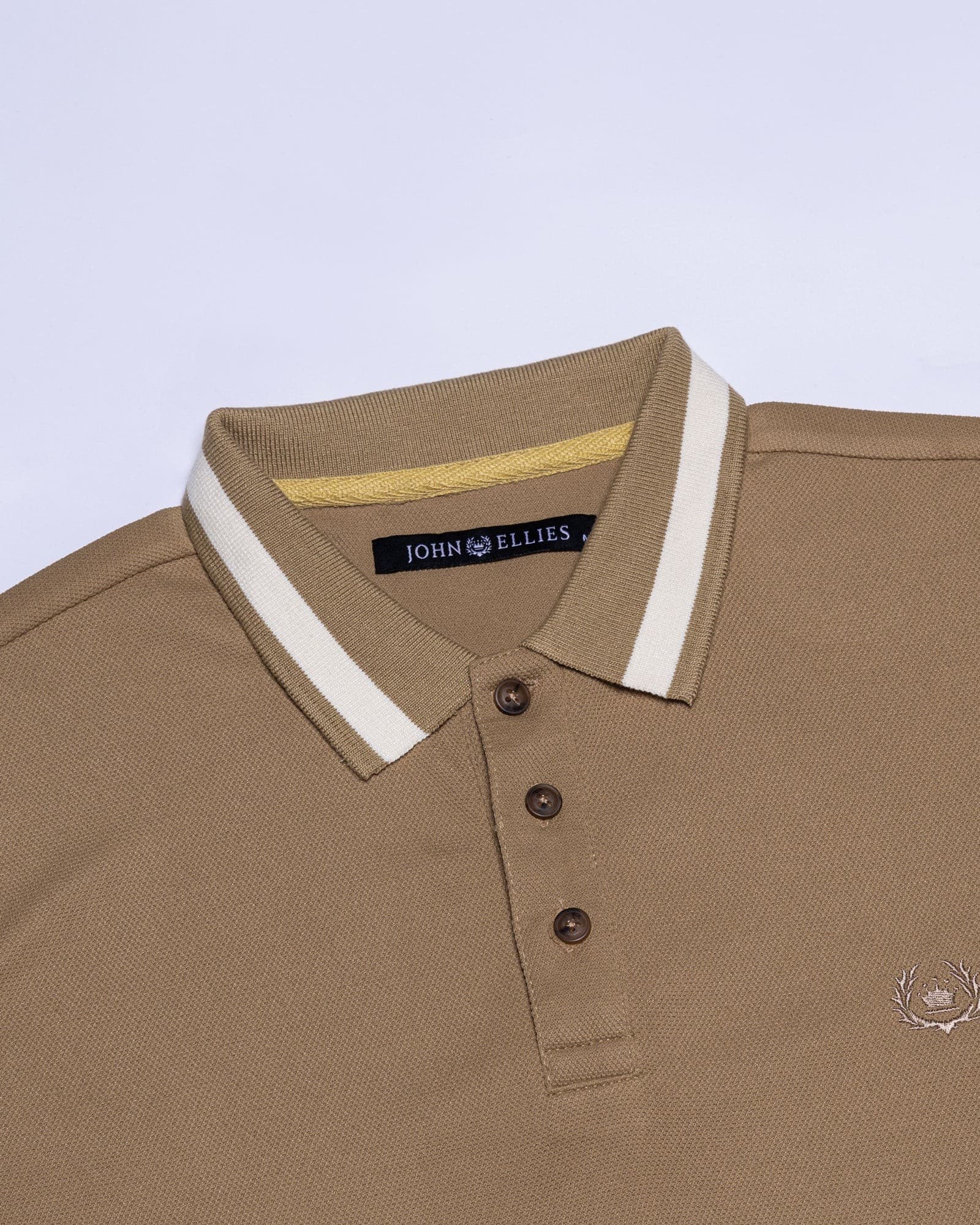 Marfill Brown Cotton Polo T-Shirt