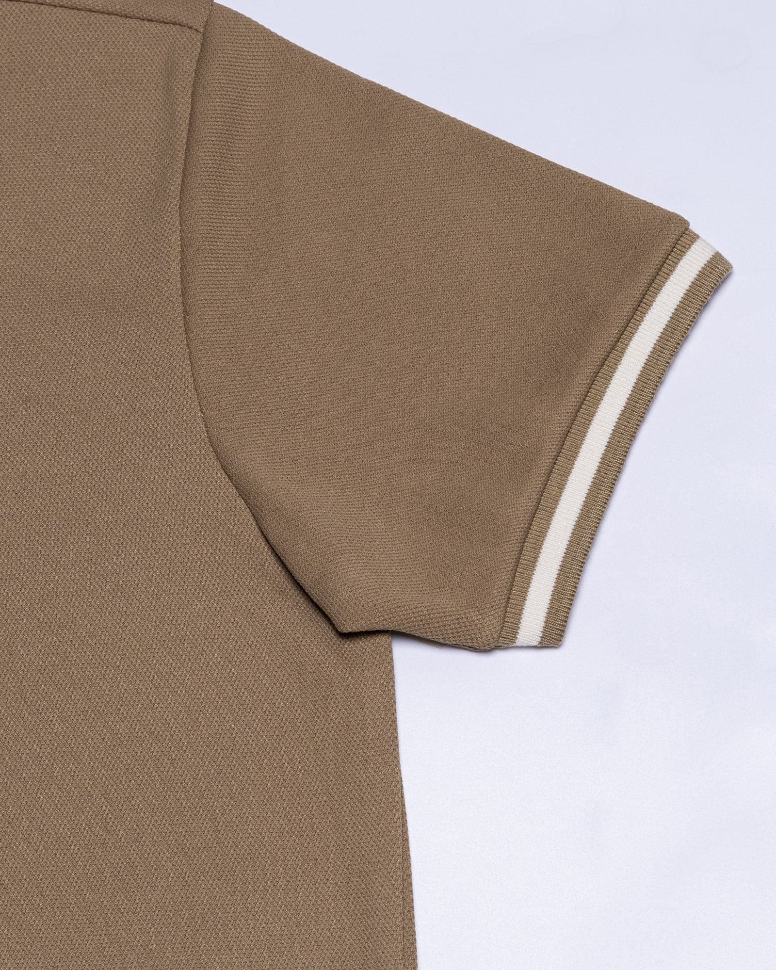 Marfill Brown Cotton Polo T-Shirt