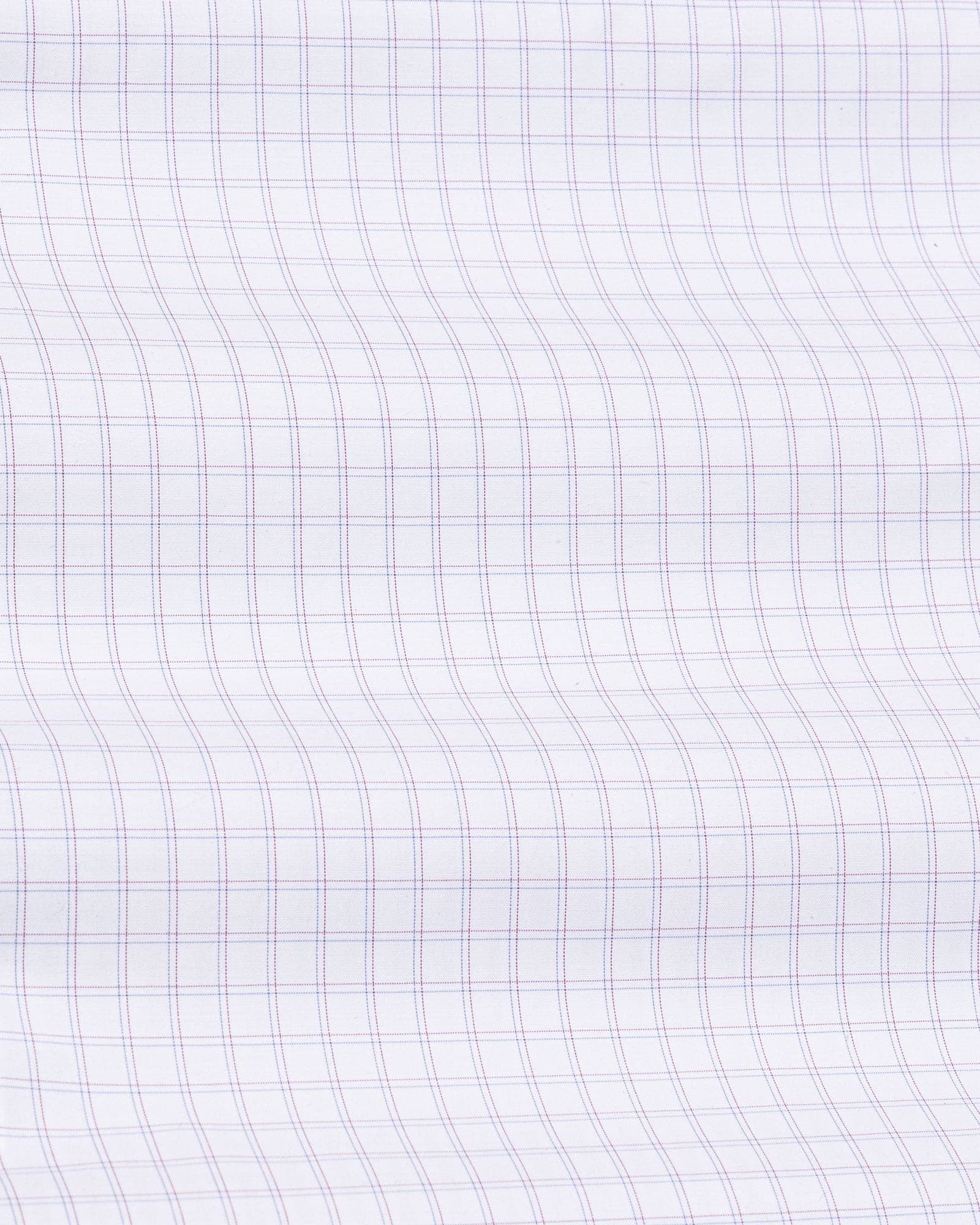 Helston Maroon Check Cotton Shirt