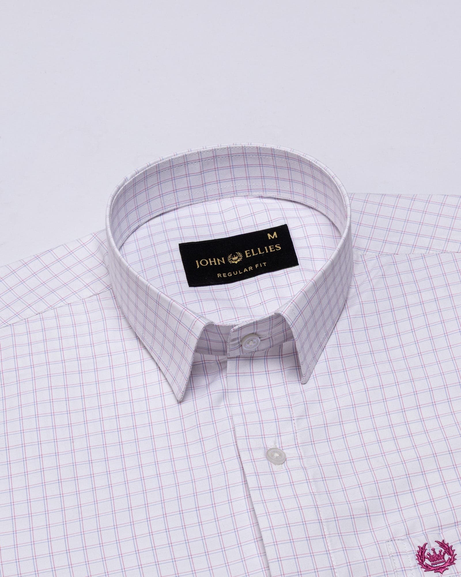 Helston Pink Check Cotton Shirt