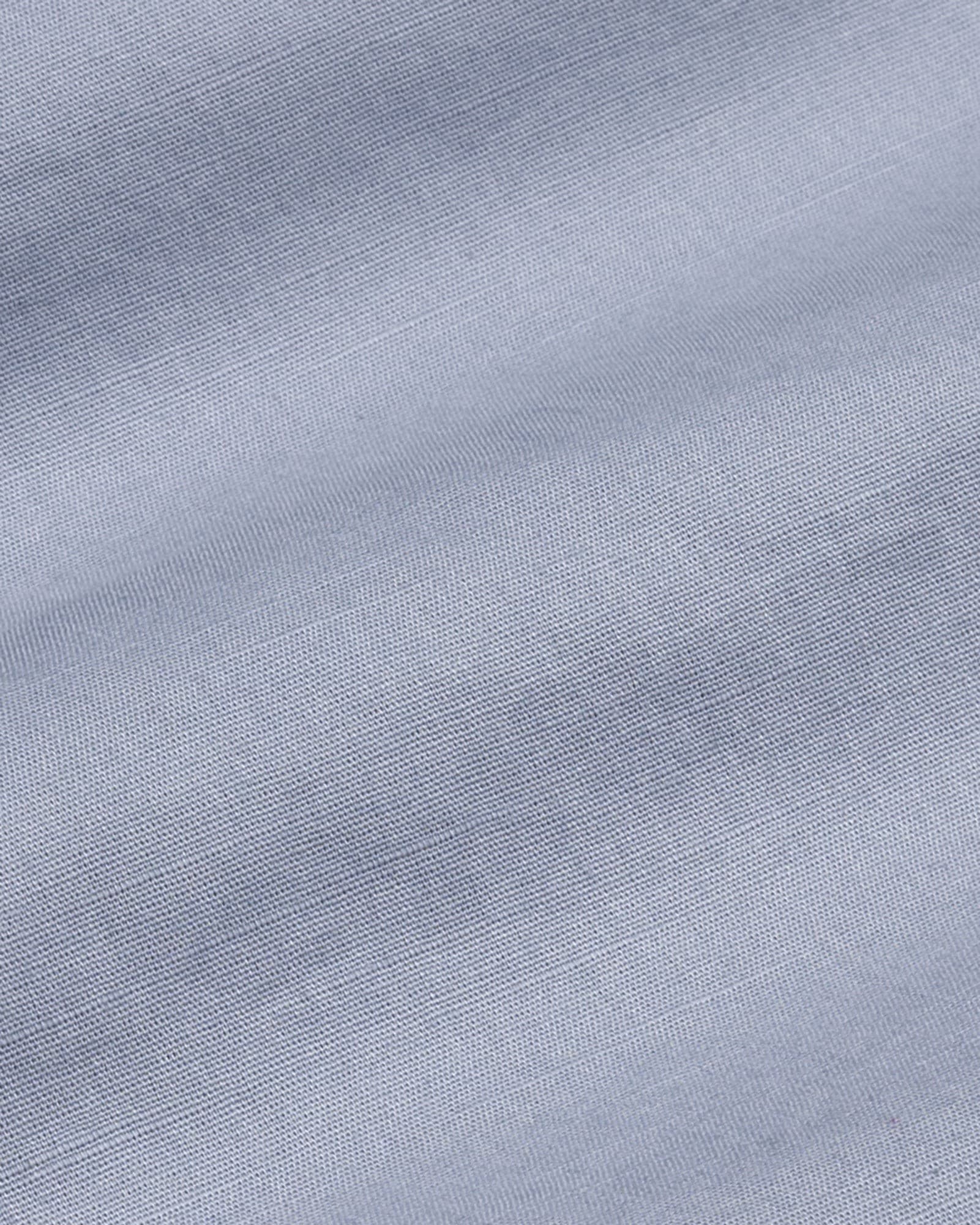 Amess Silver Plain Linen Shirt