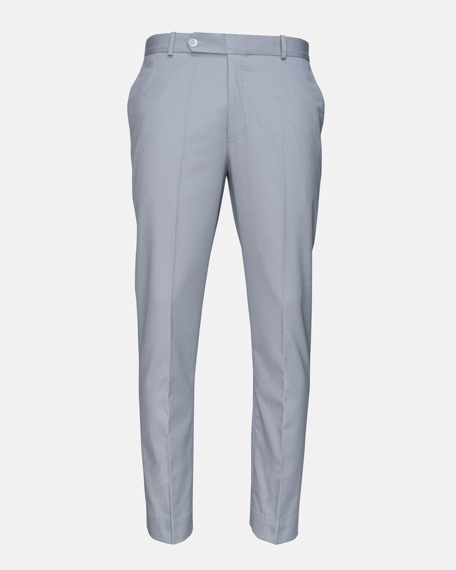 Canes Silver Plain Formal Cotton Pant