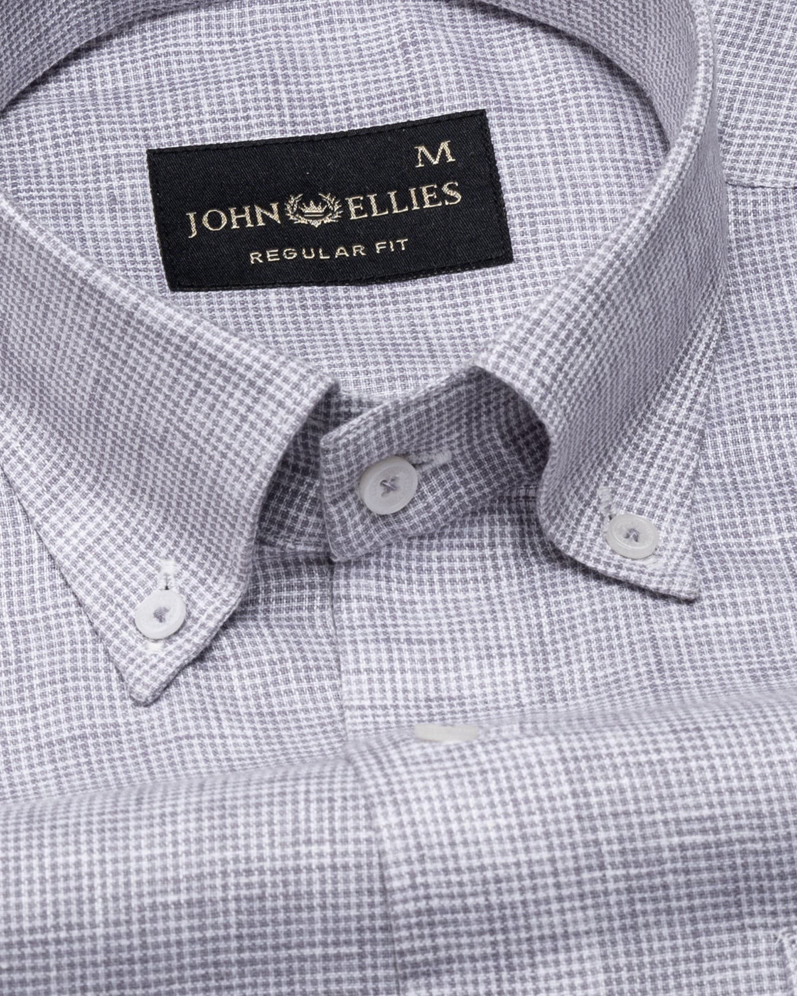 Isaac Purple Check Button Down Linen Shirt