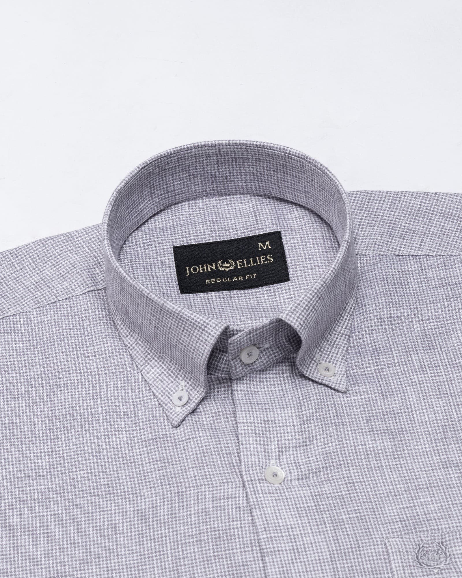 Isaac Purple Check Button Down Linen Shirt