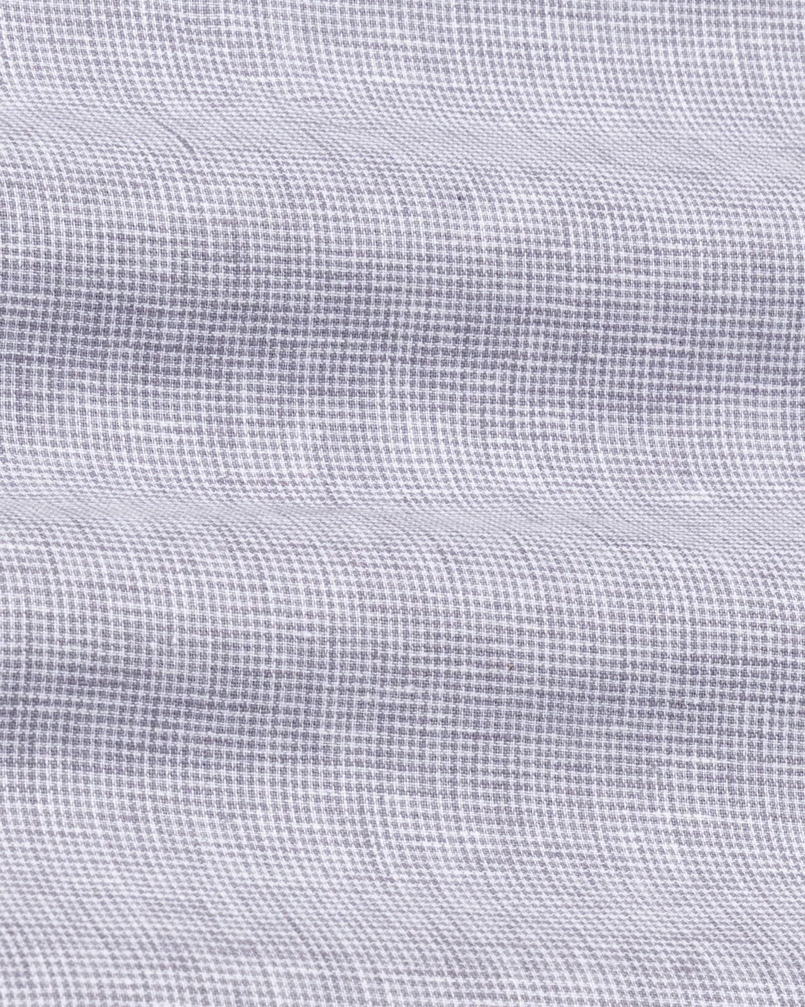 Isaac Purple Check Button Down Linen Shirt