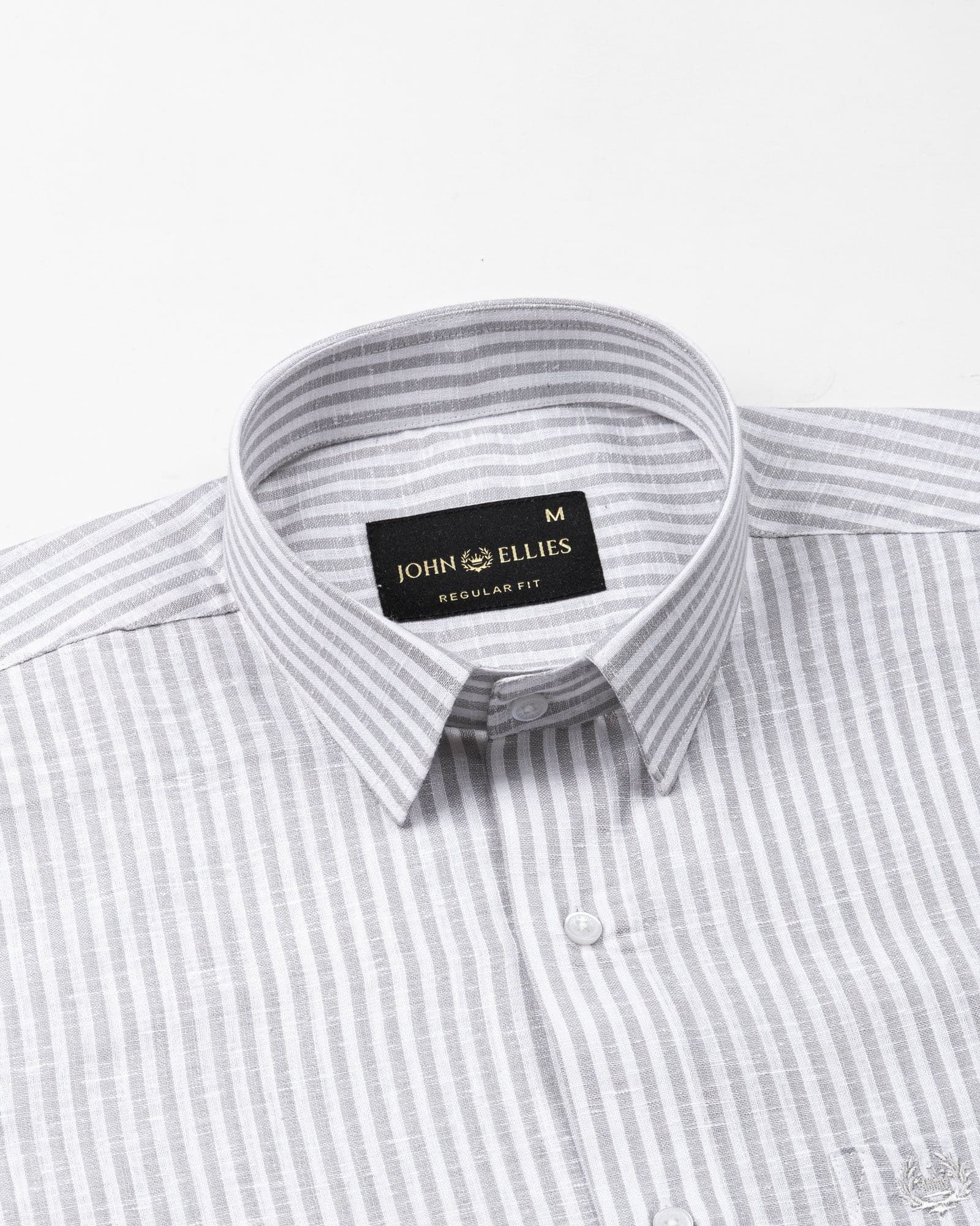 Gion Silver Stripes Linen Shirt
