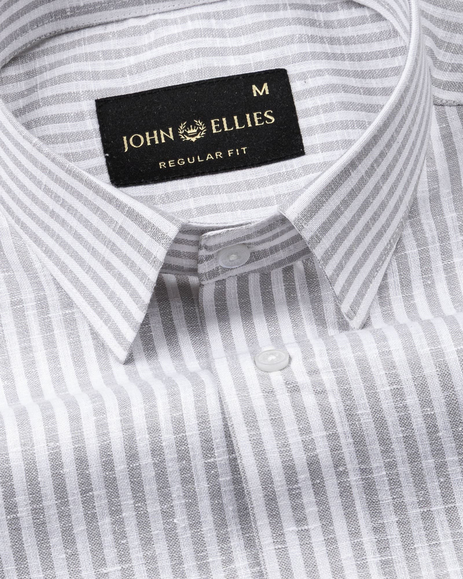 Gion Silver Stripes Linen Shirt