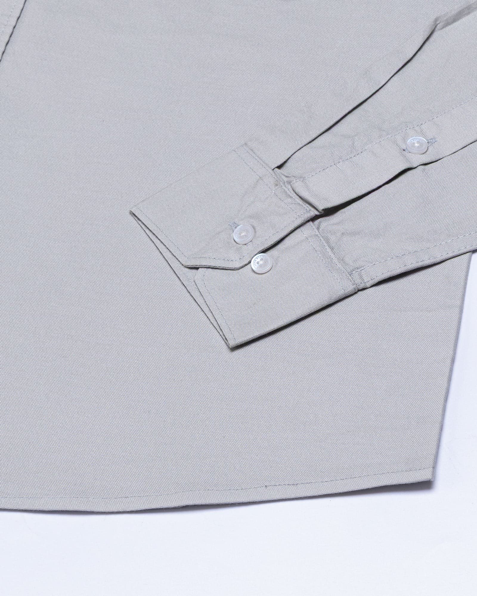 Regent Silver Plain Button Down Oxford Cotton Shirt