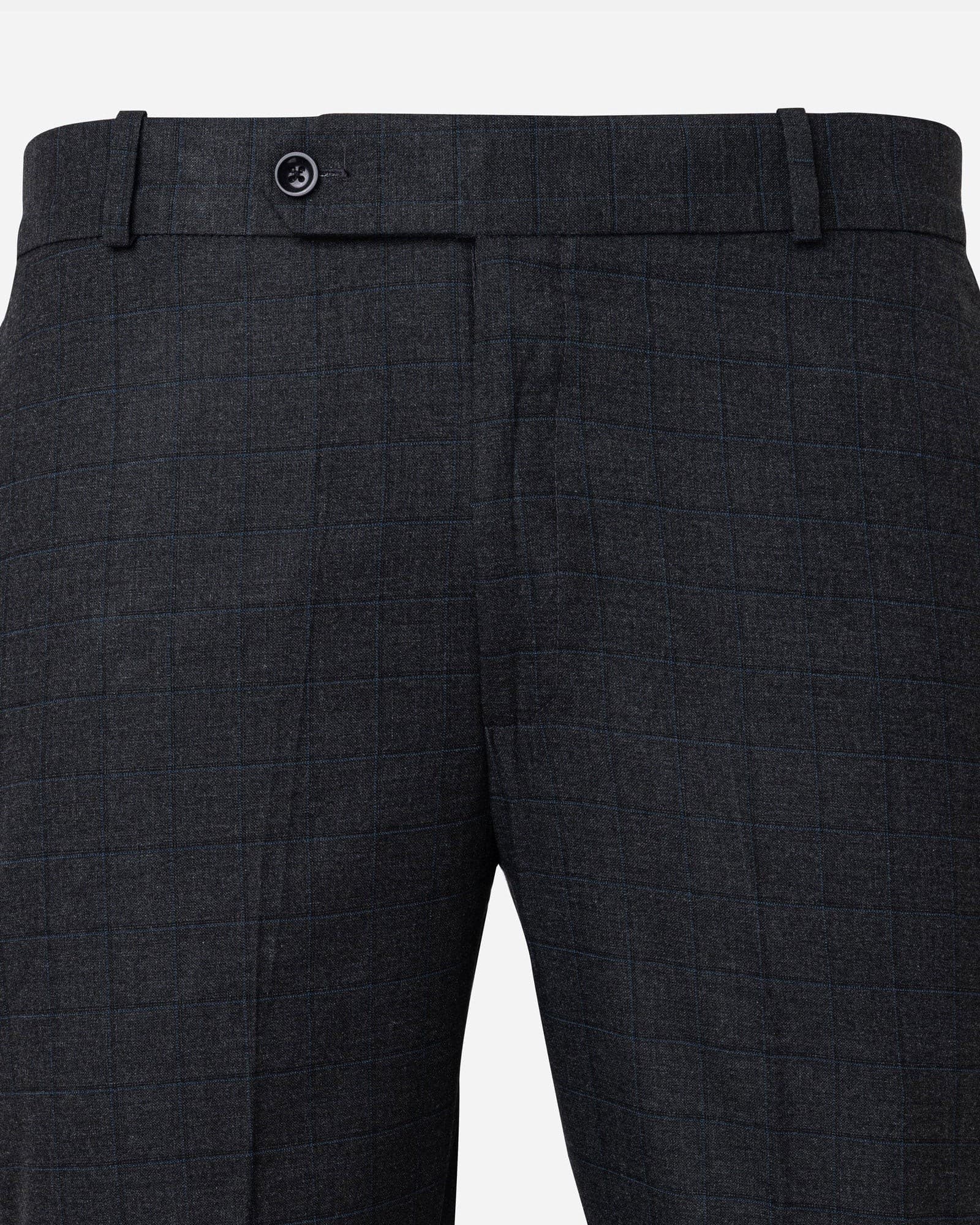 Robbs Black Checked Formal Pant