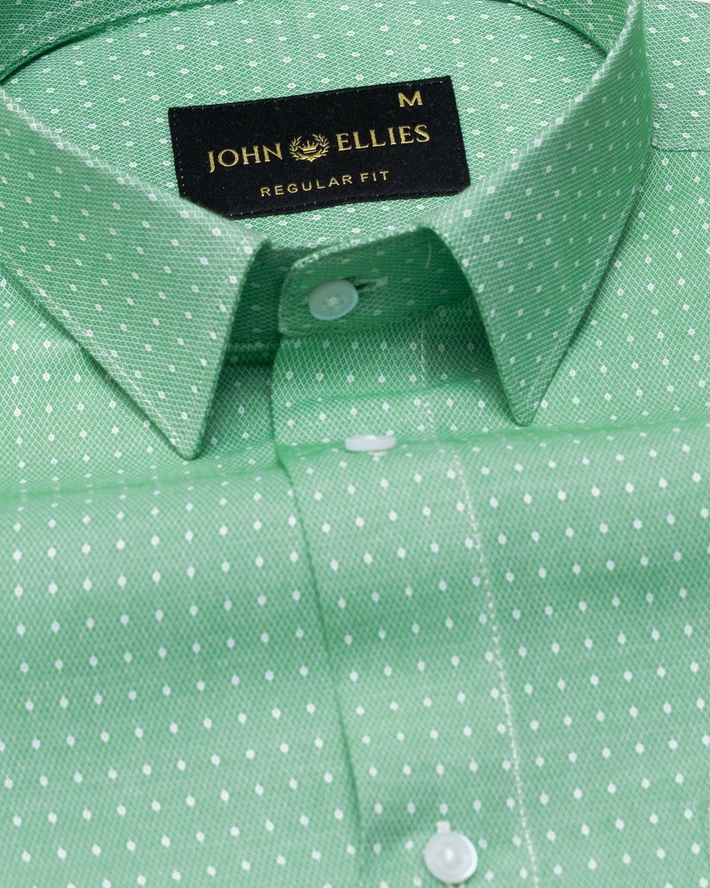 Slurp Green Textured Cotton Shirt