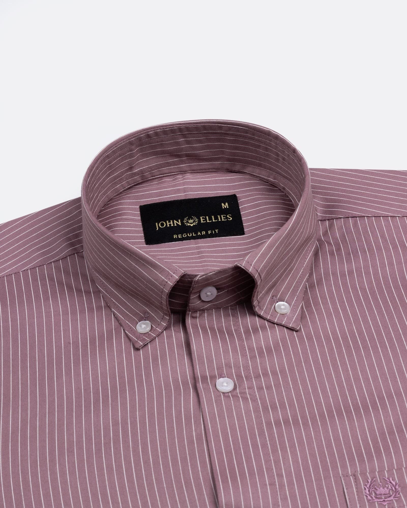 Orter Pink Pin Stripes Button Down Premium Cotton Shirt