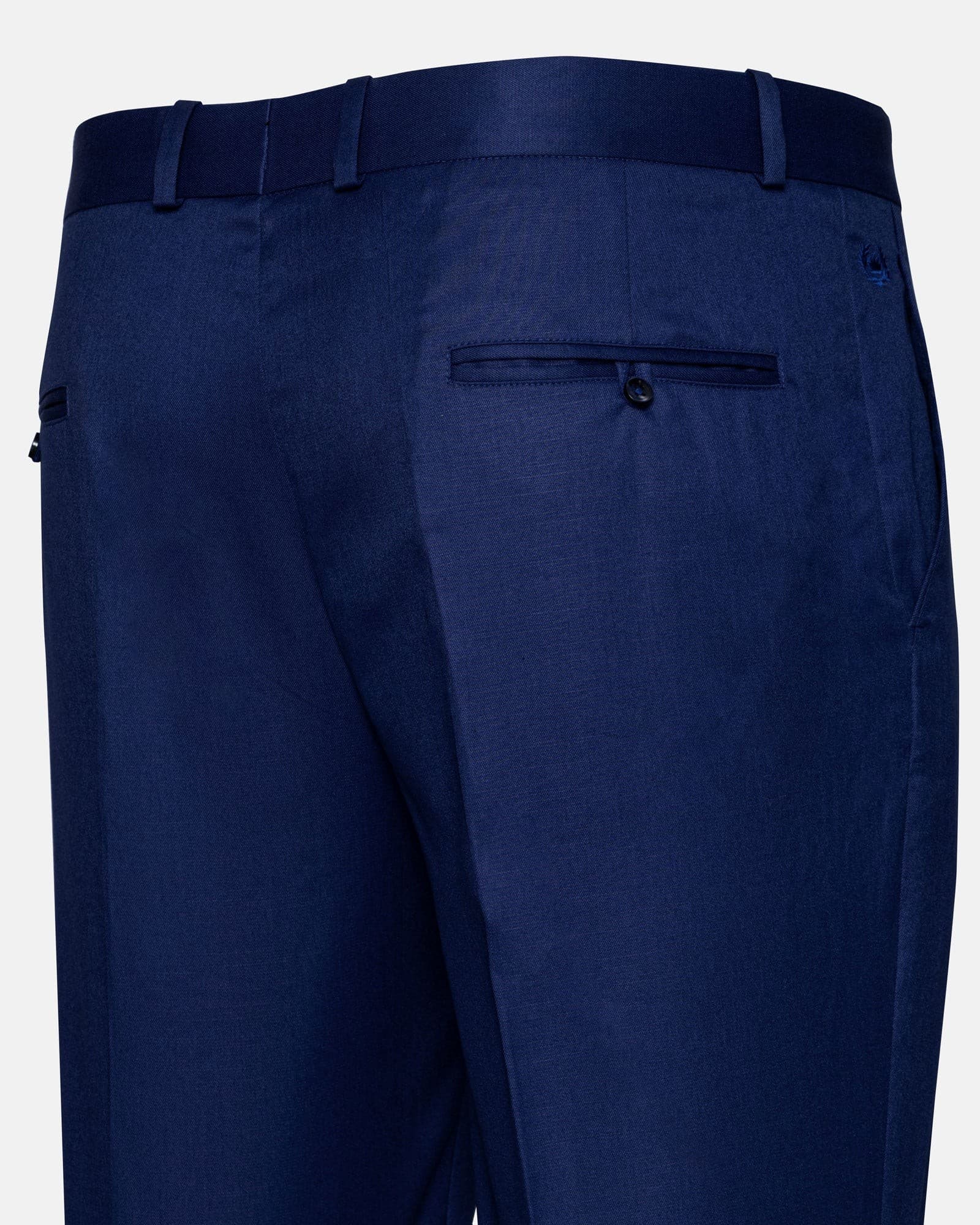 Canes Royal Blue Plain Formal Cotton Pant