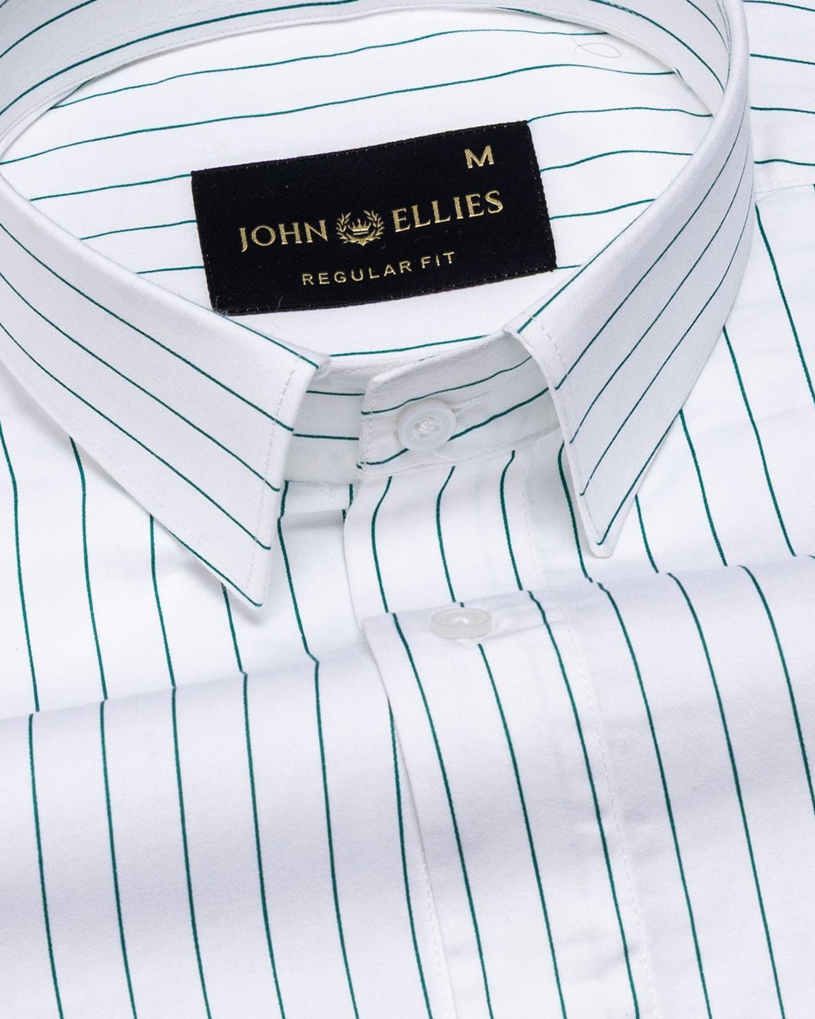 Magath Green Premium Cotton Stripes Shirt