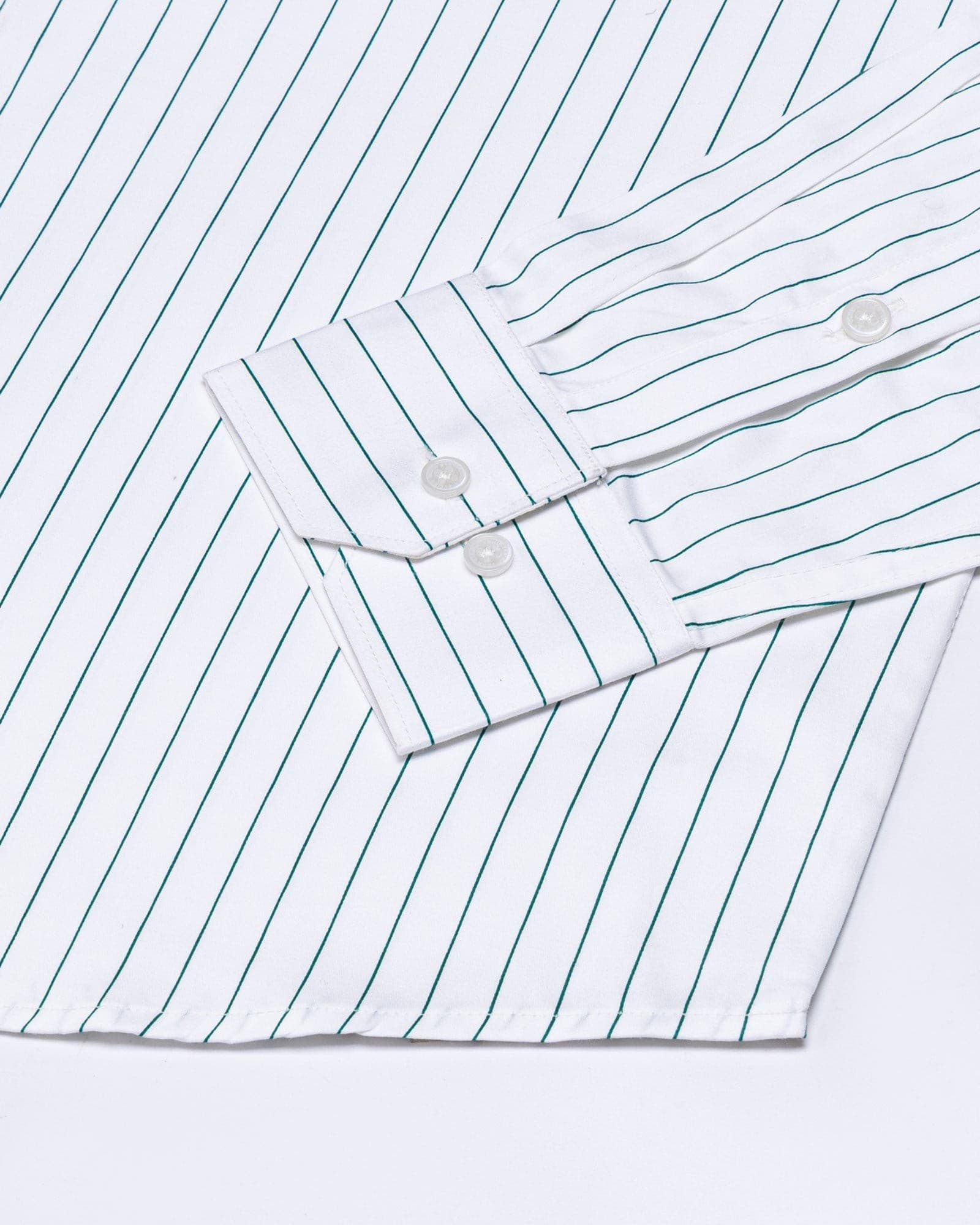 Magath Green Premium Cotton Stripes Shirt