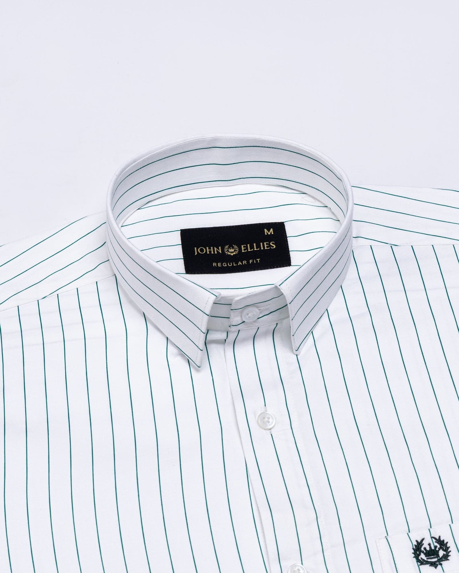 Magath Green Premium Cotton Stripes Shirt