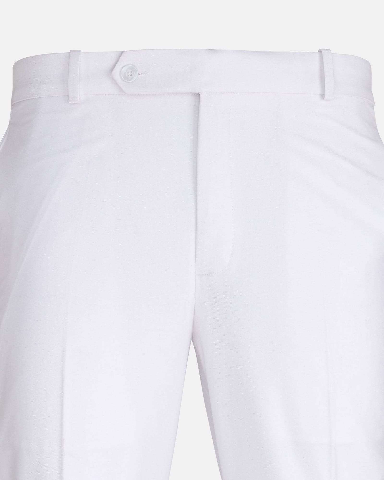 Brant White Formal Cotton Pant