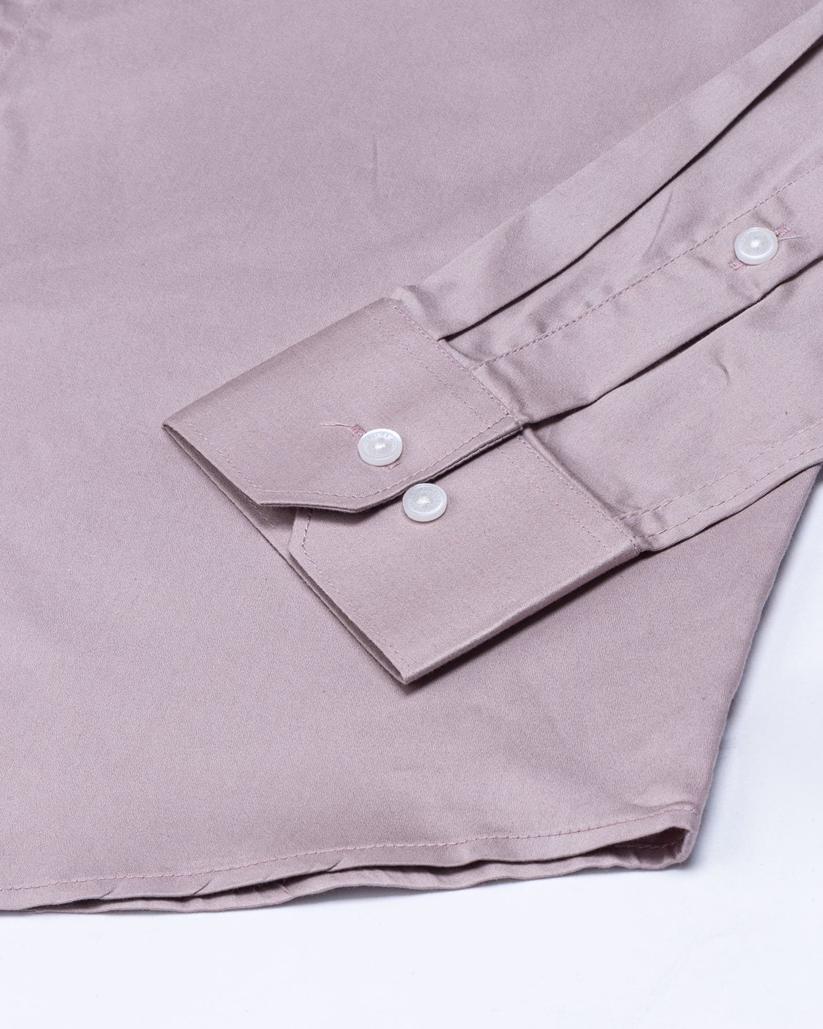 Arden Rose Ash Plain Mandarin Giza Cotton Shirt